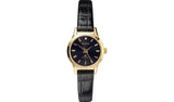Sekonda ladies diamond black strap watch, UK version