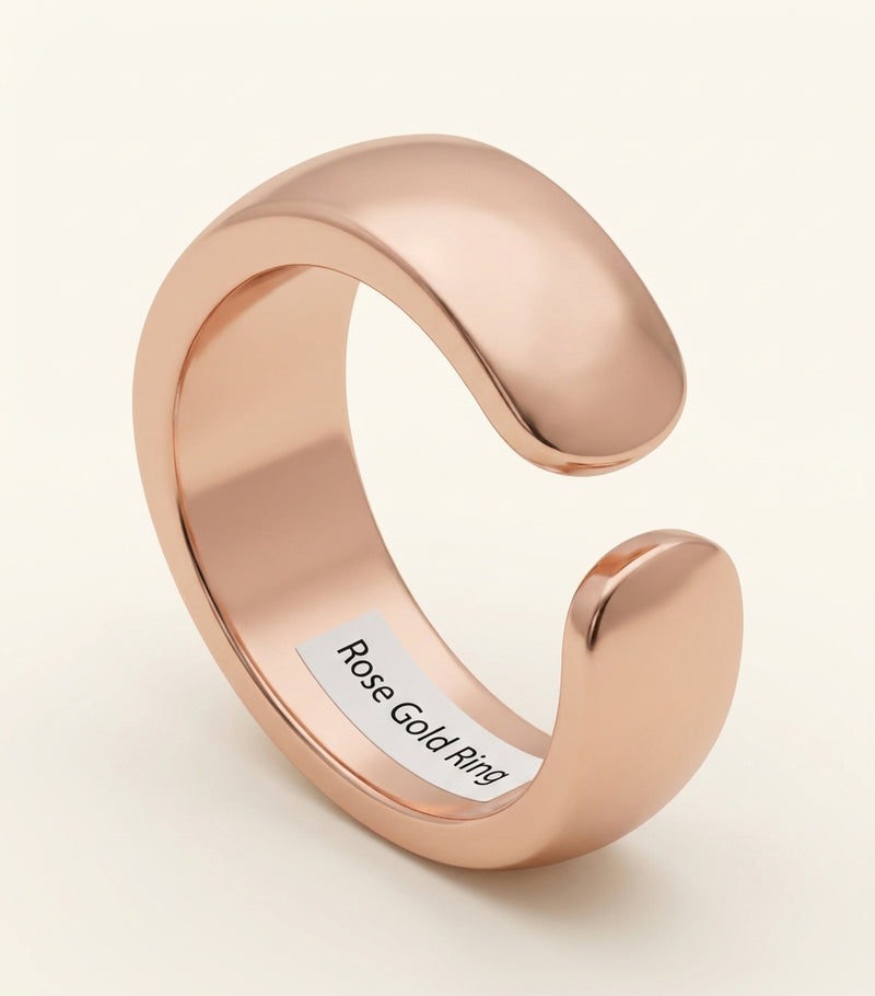 Cartier rose gold Panthère ring, imported from the UK