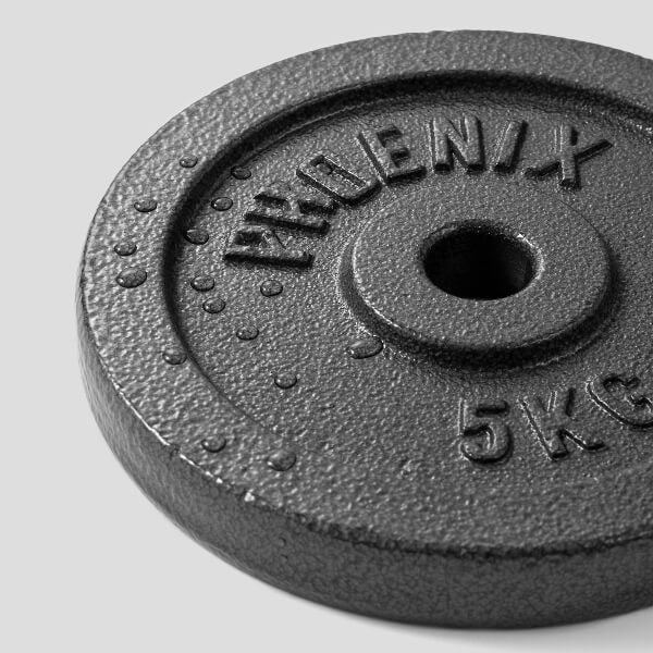 Phoenix Fitness weight plate 5kg 1 inch, UK version