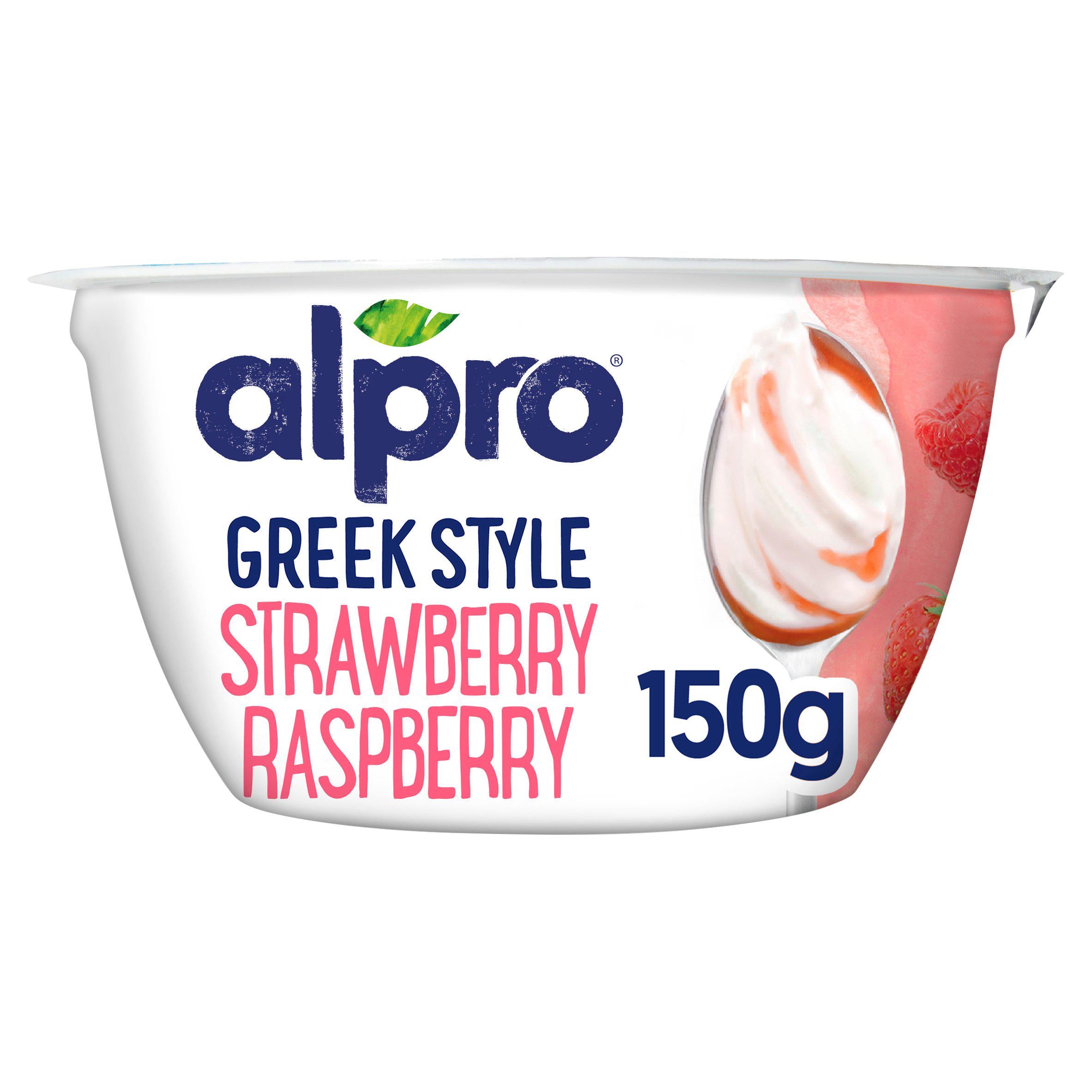 Alpro greek Style Strawberry & Raspberry Yogurt Alternative 150g GOODS Sainsburys   