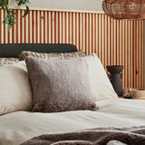 Habitat brown faux fur cushion 43x43cm, UK version