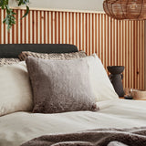 Habitat brown faux fur cushion 43x43cm, UK version