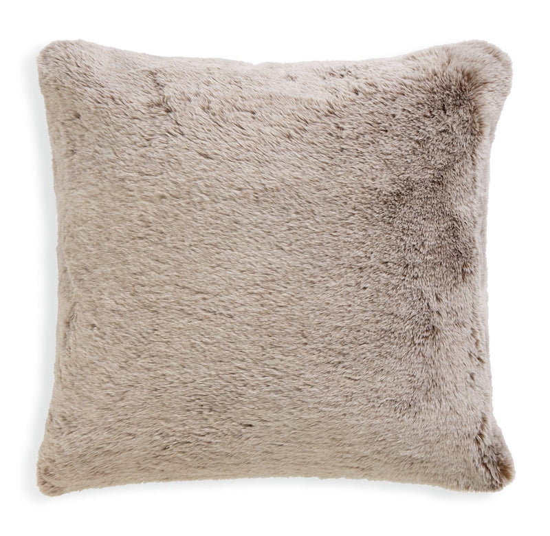 Habitat brown faux fur cushion 43x43cm, UK version
