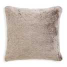 Habitat Fur Tipped Cushion - Brown - 43x43cm
