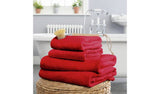 Habitat Cotton Supersoft 4 Piece Towel Bale in Red, UK version