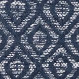 Argos Home geometric blue cotton flatweave rug 80x110cm - British product