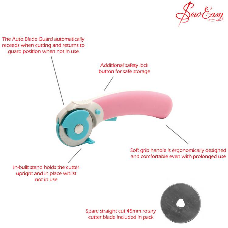 Sew Easy rotary cutter 45mm, UK version