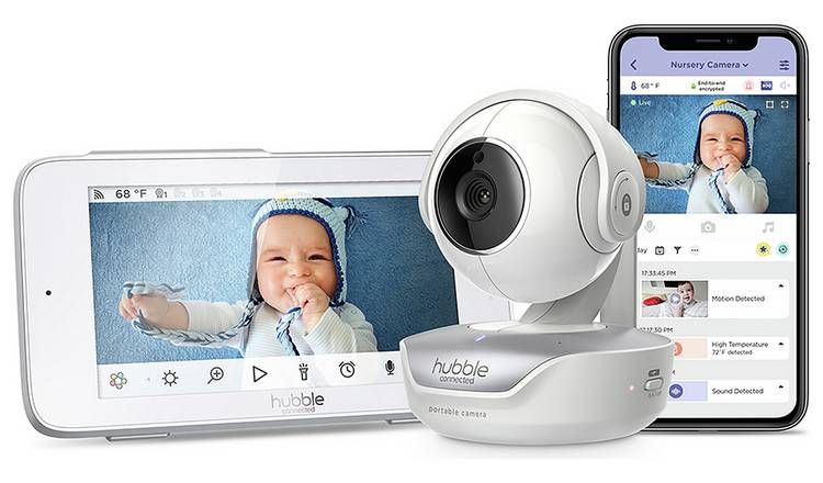 Hubble Nursery Pal Deluxe 5inch Connected Video Baby Monitor