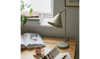 Habitat Cone Sage Metal Table Lamp 40cm
