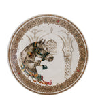 Gien Chevaux du Vent dessert plates 22cm set of 4 (British brand)