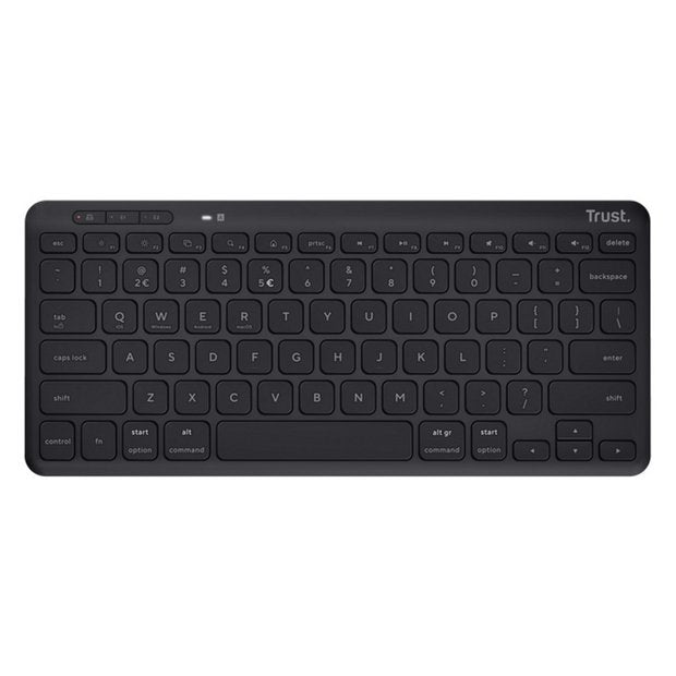 Trust Lyra compact wireless keyboard in black (British brand)
