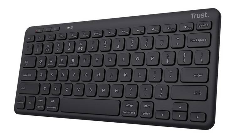 Trust Lyra compact wireless keyboard in black (British brand)