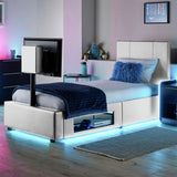 XR Living Ava small double bed frame in white - British product