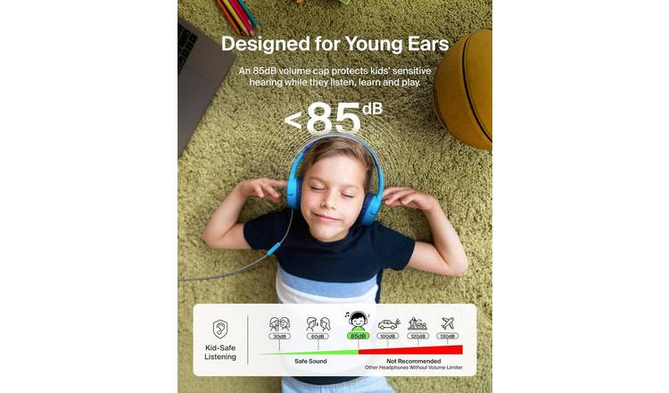 Belkin SoundForm Mini kids on-ear headphones blue - British product