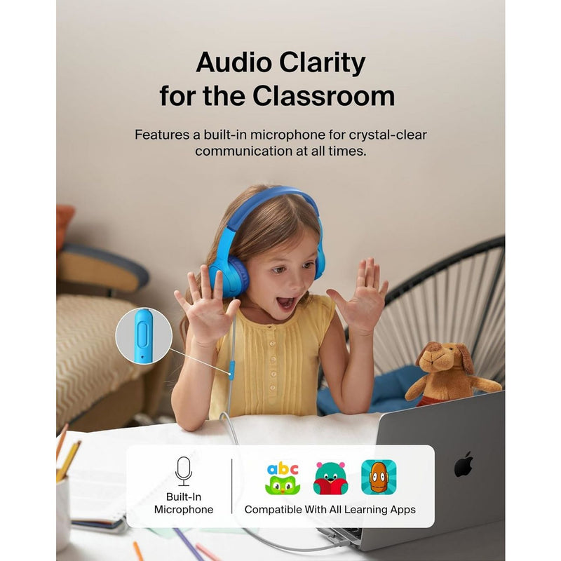 Belkin SoundForm Mini kids on-ear headphones blue - British product