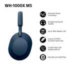 Sony WH1000XM5 Blue over-ear wireless headphones (British brand)