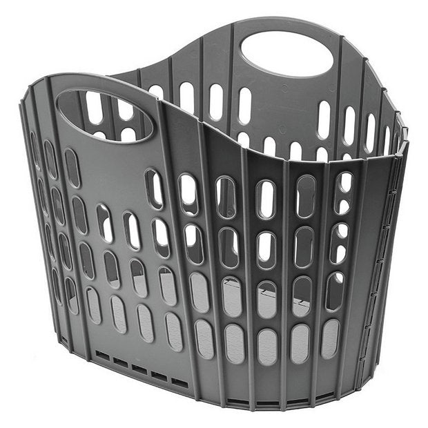 Addis fold flat laundry basket grey 38 litre - British product