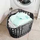 Addis fold flat laundry basket grey 38 litre - British product
