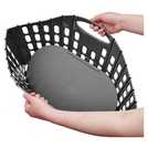 Addis fold flat laundry basket grey 38 litre - British product