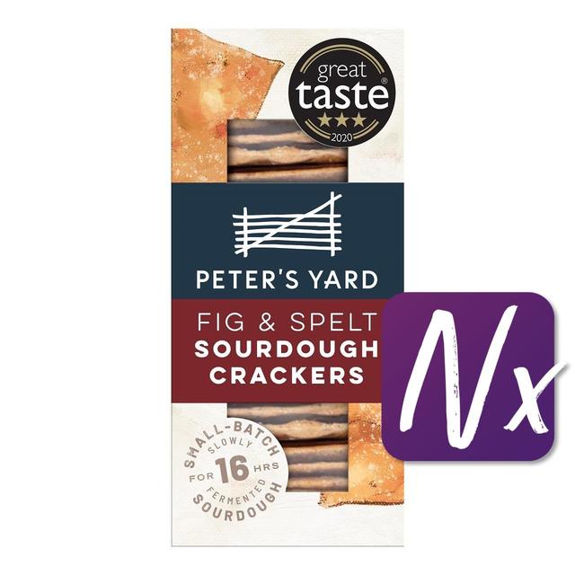 Peter's Yard Fig Sourdough Crackers   100g GOODS M&S   