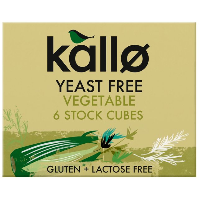 Kallo Yeast Free Vegetable Stock Cubes   6 x 11g