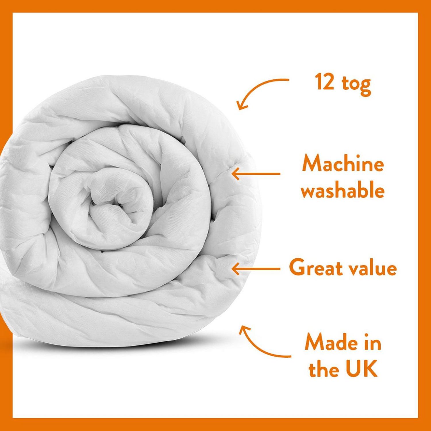 Dreamwell Medium Weight 12 Tog Duvet - Double