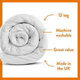 Dreamwell Medium Weight 12 Tog Duvet - Double