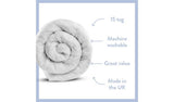 Dreamwell Heavy Weight 15 Tog Double Duvet - British product