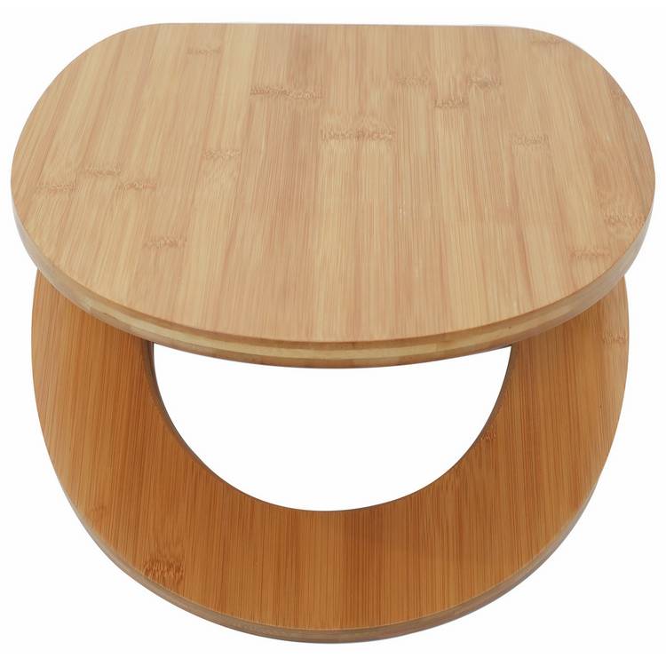 Argos Home bamboo toilet seat with soft close hinges - British product