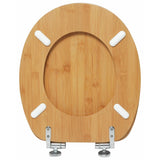 Argos Home bamboo toilet seat with soft close hinges - British product