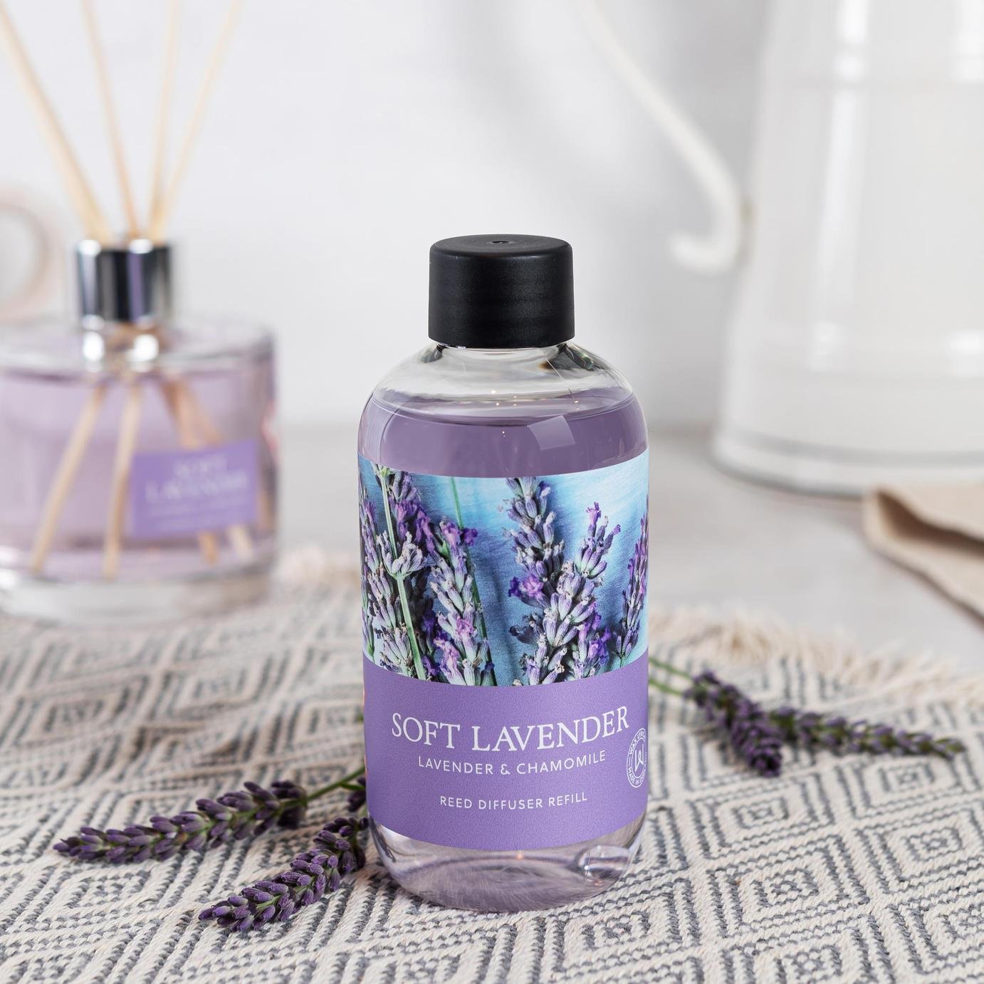 Wax Lyrical Soft Lavender reed diffuser refill 200ml (British brand)