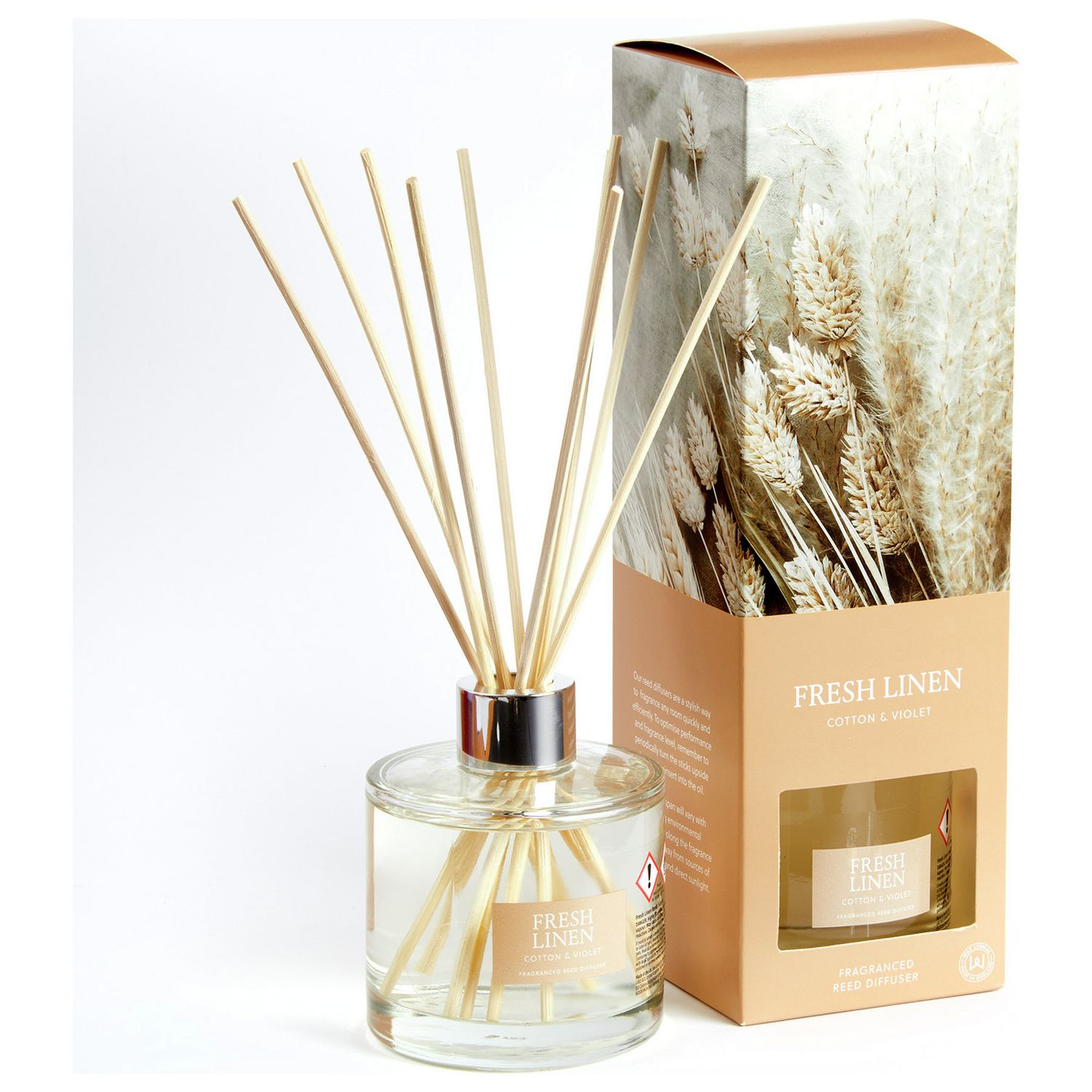 Wax Lyrical Fresh Linen reed diffuser 200ml (British brand)