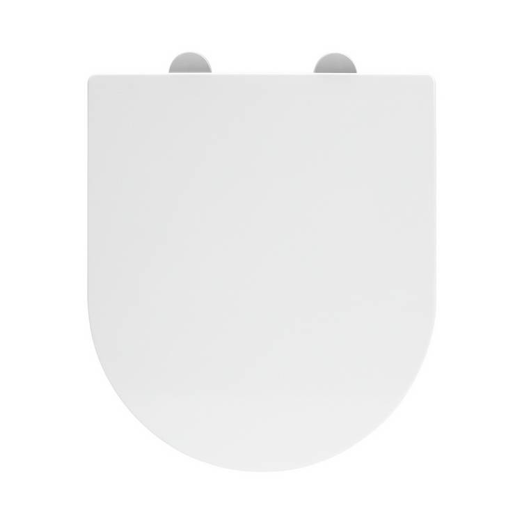 Argos Home D shaped toilet seat white soft close - British product