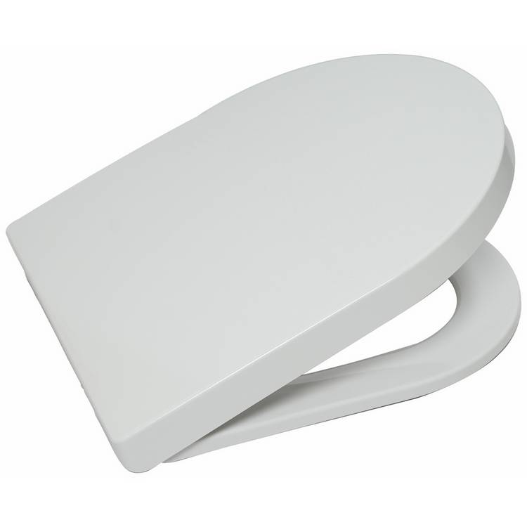 Argos Home D shaped toilet seat white soft close - British product