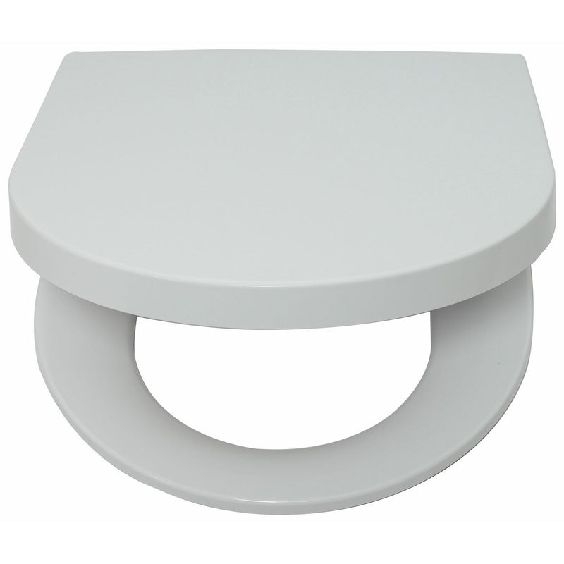 Argos Home D shaped toilet seat white soft close - British product