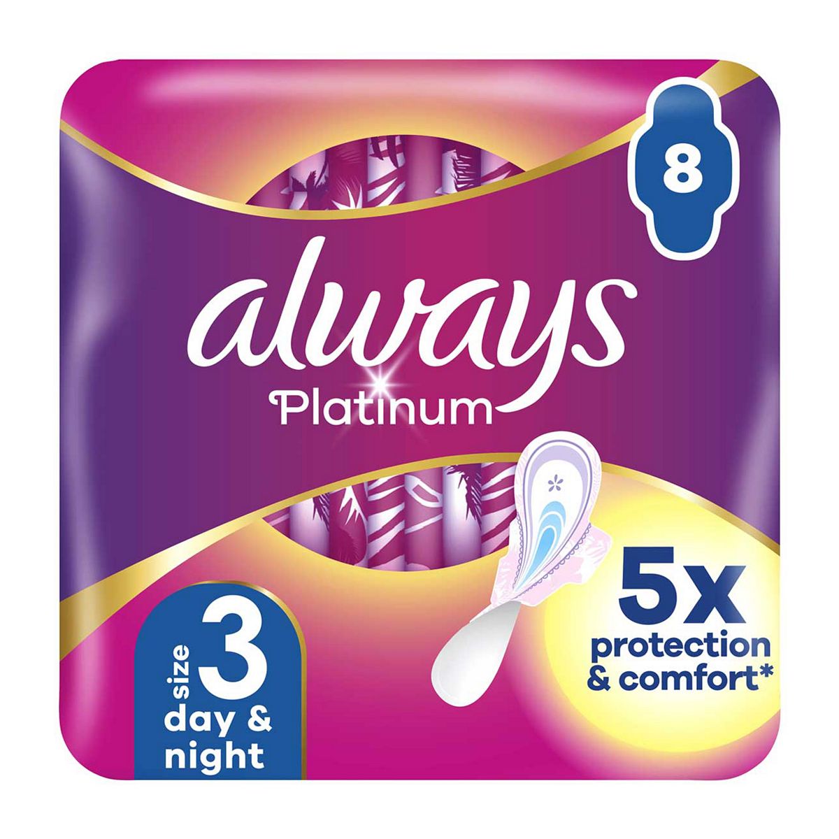 Always Platinum Day & Night (Size 3) Pads GOODS Boots   