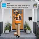 Ring battery video doorbell plus with chime 6.9x9.2x9.8cm, imported from the UK