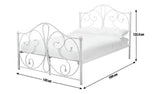 Argos Home white double bed frame - British product