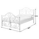 Argos Home white double bed frame - British product