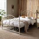 Argos Home white double bed frame - British product