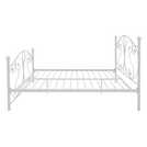 Argos Home white double bed frame - British product