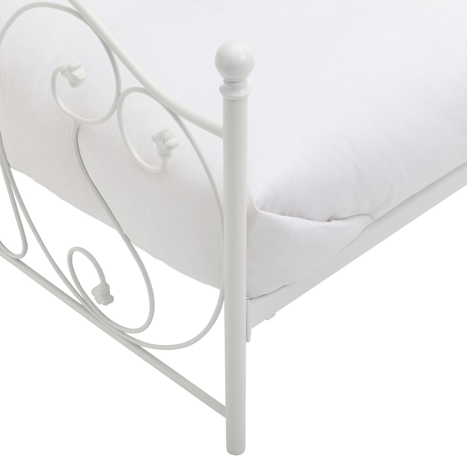 Argos Home white double bed frame - British product