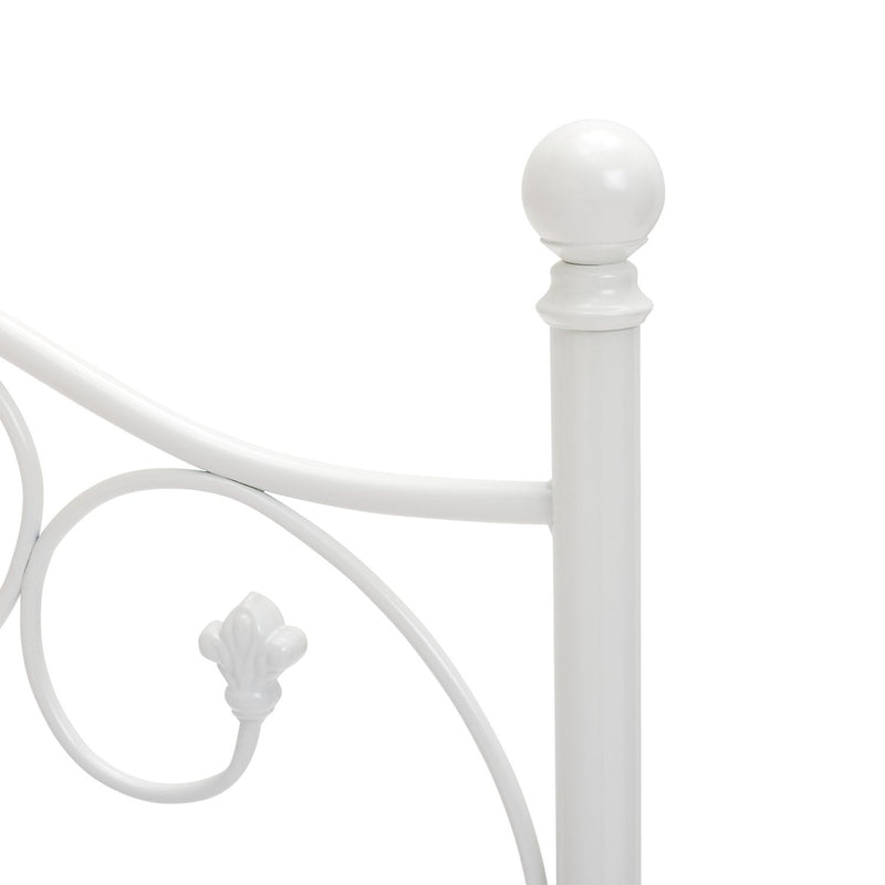 Argos Home white double bed frame - British product