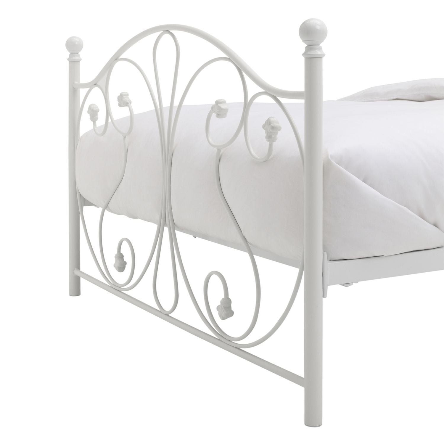 Argos Home white double bed frame - British product