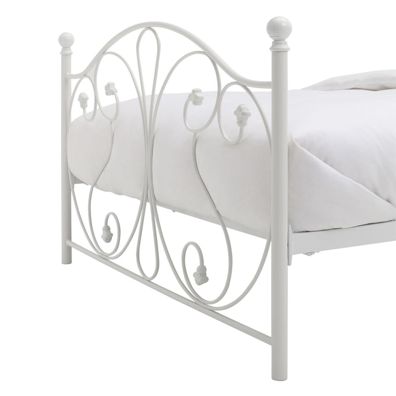 Argos Home white double bed frame - British product