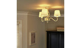 Argos Home Twist Metal Semi Flush Ceiling Light - Cream
