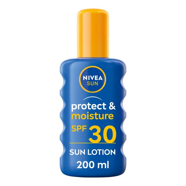 NIVEA SUN Protect & Moisture SPF 30 Sun Lotion Spray   200ml