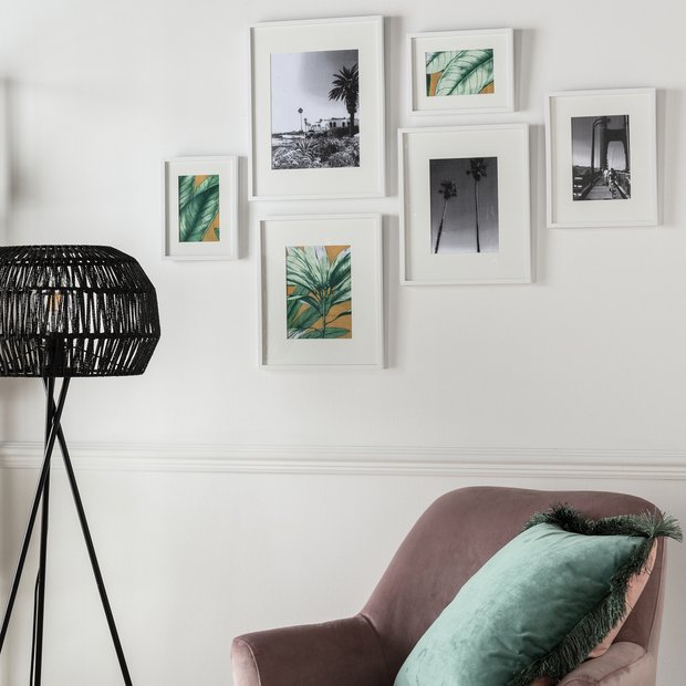 Argos Home white mixed sizes picture frames 6 pack - British product