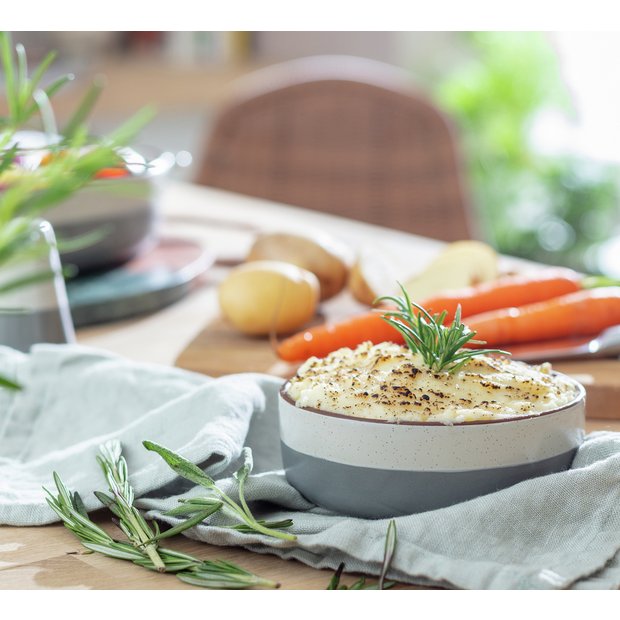 Habitat Speckle grey ceramic pie dish 13cm, UK version