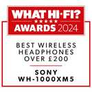 Sony WH1000XM5 Silver over-ear wireless headphones (British brand)